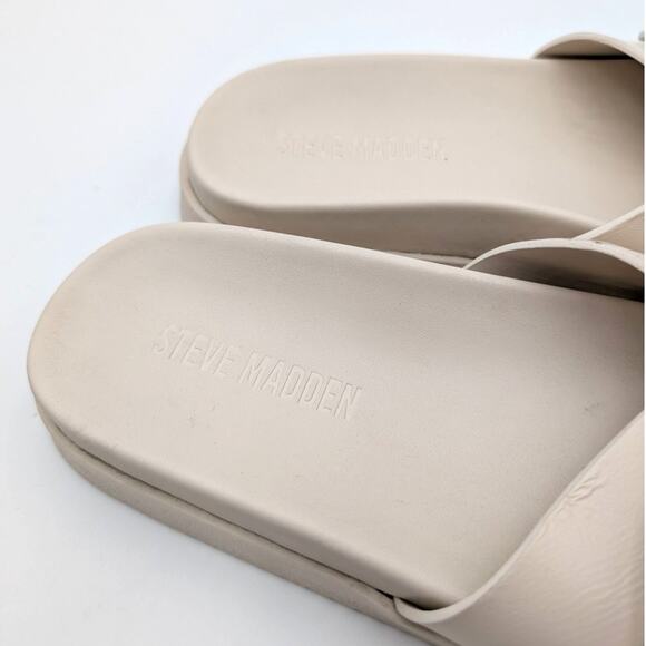 Steve Madden Mandie Slide Sandals Open Toe Women's White Size US6.5M EU37 - Picture 10 of 11